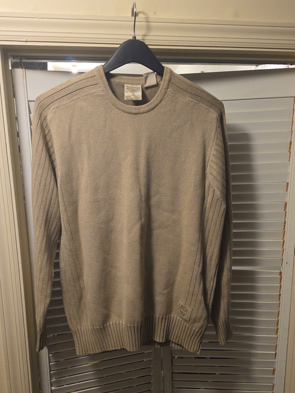 Men's Crewneck Sweater in Light Taupe